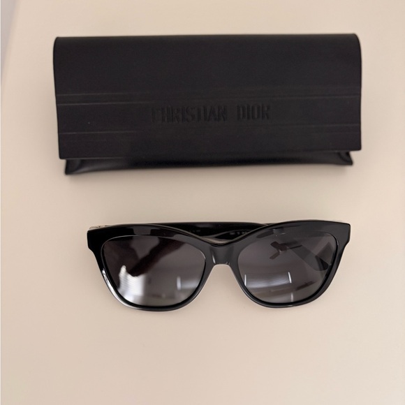 Christian Dior 30 Montaigne Mini BI Sunglasses Black with Smoke color lenses - Picture 1 of 8